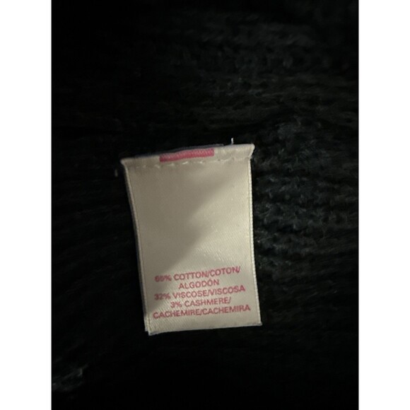 Victoria’s Secret‎ PINK Womens Deep V-Neck Charcoal Sweater Oversized Slouchy - Picture 5 of 11